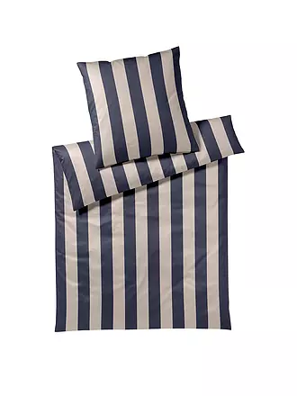 ELEGANTE | Satin-Bettwäsche 70x90cm/140x200cm NIGHT STRIPE Nature | 